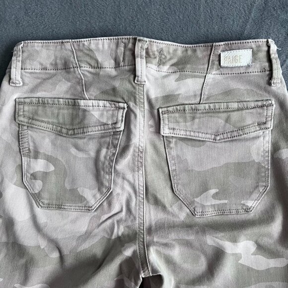 Paige Mayslie Jogger Jeans Faded Beige Camo Print - Picture 8 of 12